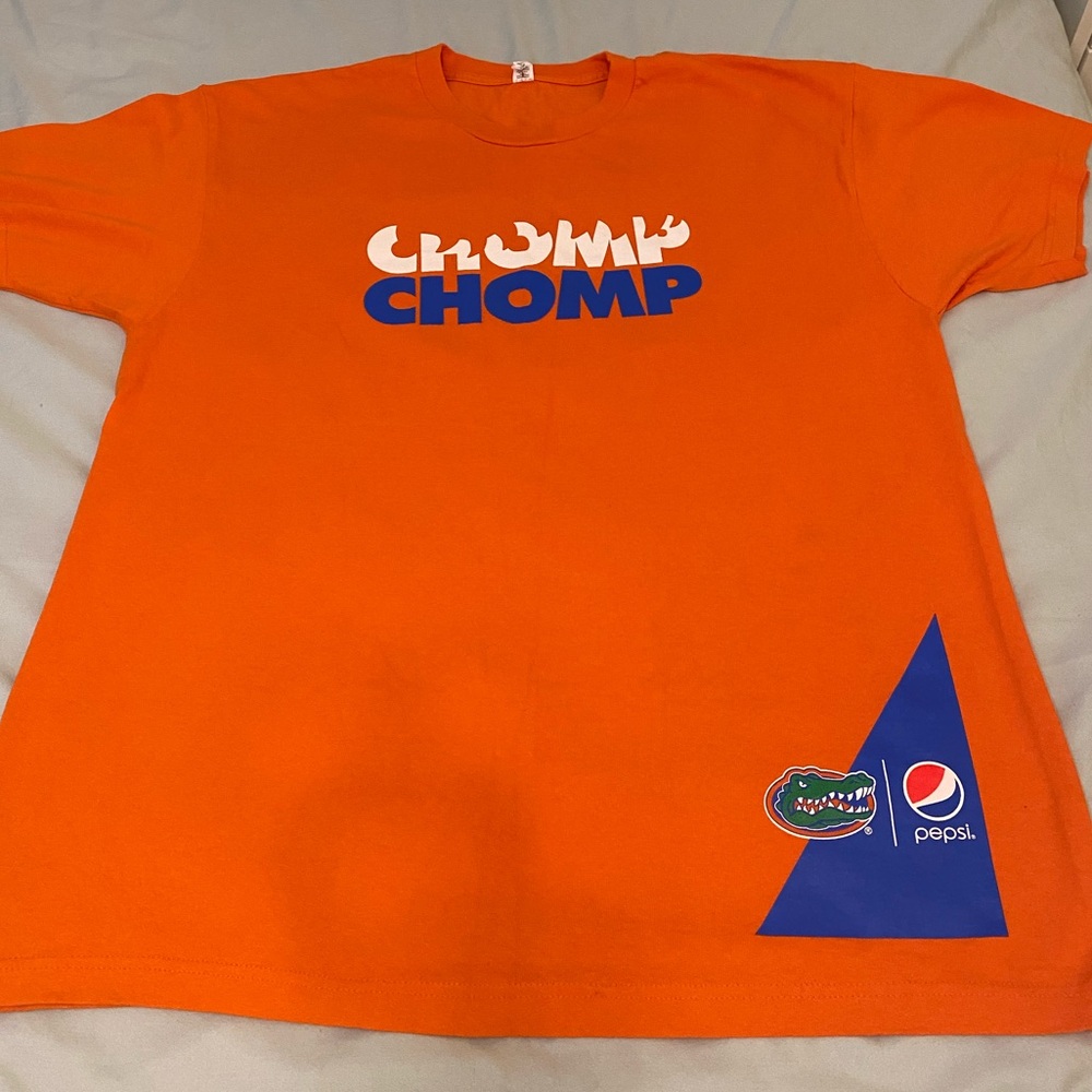 NCAA University Of Florida Gators Chomp Chomp Pepsi Giveaway T-shirt Size XL